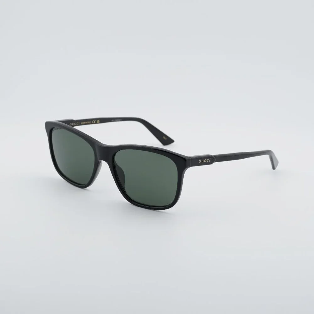 Gucci GG1819S 001 Sunglasses Black Square Frame, Grey Lenses